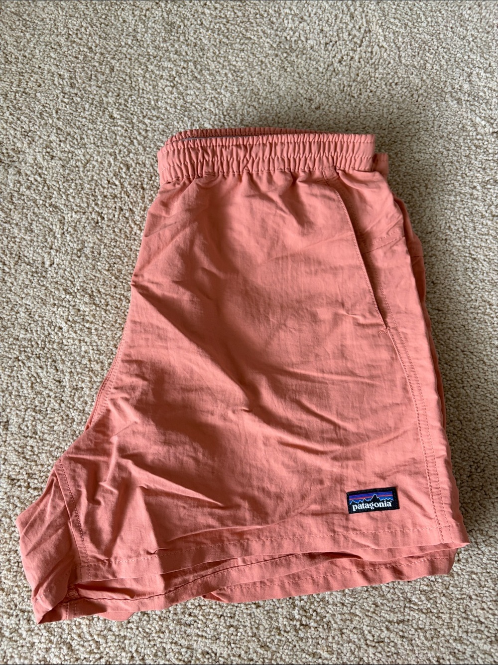 Patagonia Coral Pink Athletic Shorts